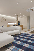 Load image into Gallery viewer, Buffalo Plaid Red & Blue Rug