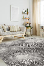 Load image into Gallery viewer, Chrysanthemum Ash Grey Rug