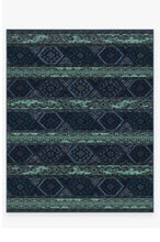 Load image into Gallery viewer, Lunara Geo Sapphire Rug