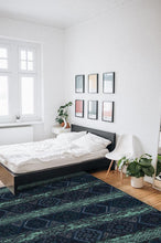 Load image into Gallery viewer, Lunara Geo Sapphire Rug