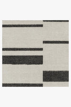Load image into Gallery viewer, Broken Stripe Black Rug