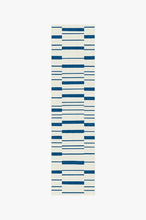 Load image into Gallery viewer, Broken Stripe Indigo Rug
