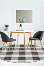 Load image into Gallery viewer, Buffalo Plaid Black & White Rug
