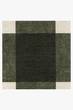 Load image into Gallery viewer, Buffalo Plaid Green & White Rug
