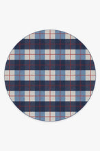 Load image into Gallery viewer, Buffalo Plaid Red & Blue Rug