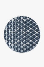 Load image into Gallery viewer, Diamond Shibori Navy Rug
