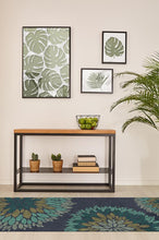 Load image into Gallery viewer, Floral Medallion Navy Rug