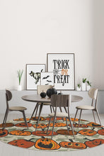 Load image into Gallery viewer, Jack O Lantern Orange Rug