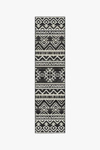Load image into Gallery viewer, Linear Aztec Black Rug