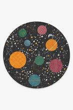 Load image into Gallery viewer, Outer Space Black Rug
