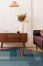 Load image into Gallery viewer, Quadra Teal Rug