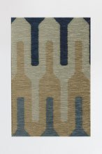 Load image into Gallery viewer, Retro Danish Blue Rug