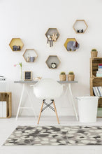 Load image into Gallery viewer, Rosette Grey Rug