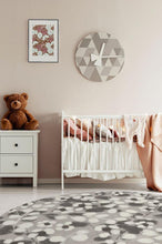 Load image into Gallery viewer, Rosette Grey Rug