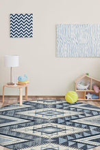 Load image into Gallery viewer, Santa Fe Blue Rug