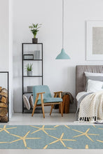 Load image into Gallery viewer, Starfish Pale Blue Rug