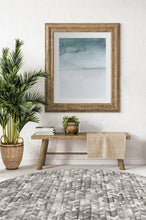 Load image into Gallery viewer, Watercolor Herringbone Grey Rug