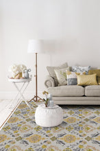 Load image into Gallery viewer, Floral Damask Mimi Yellow Rug
