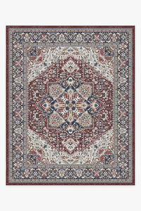 Hendesi Heriz Bordeaux Rug