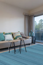 Load image into Gallery viewer, Solid Tonal Ocean Blue Rug
