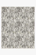 Load image into Gallery viewer, Watercolor Herringbone Grey Rug
