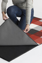 Load image into Gallery viewer, Buffalo Plaid Black &amp; Red Rug
