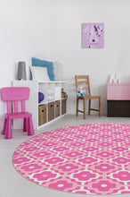 Load image into Gallery viewer, Chloe Trellis Fuchsia Pink Rug
