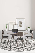 Load image into Gallery viewer, Diamond Shibori Charcoal Rug
