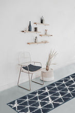 Load image into Gallery viewer, Diamond Shibori Navy Rug
