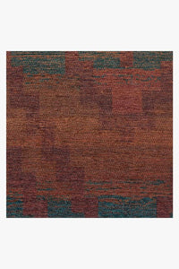 Diamond Trellis Brick Red Rug