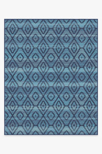 Diamond Trellis Ocean Rug