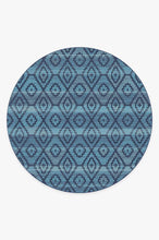 Load image into Gallery viewer, Diamond Trellis Ocean Rug
