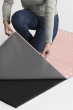 Load image into Gallery viewer, Dot Border Pink Rug
