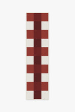 Load image into Gallery viewer, Outdoor Gingham Plaid Red &amp; White Rug

