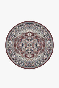 Hendesi Heriz Bordeaux Rug