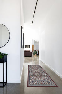 Hendesi Heriz Bordeaux Rug