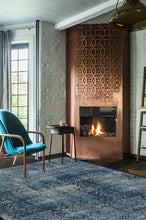 Load image into Gallery viewer, Herringbone Batik Ocean Blue Rug
