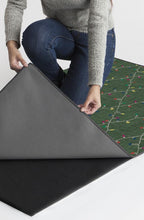 Load image into Gallery viewer, Holiday Lights Green Rug
