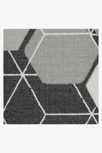 Load image into Gallery viewer, Outdoor Honeycomb Black Rug
