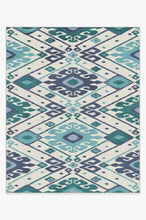 Load image into Gallery viewer, Inik Ikat Teal Rug

