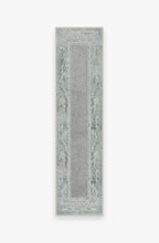 Load image into Gallery viewer, Lunja Border Teal Blue Rug
