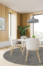 Load image into Gallery viewer, Modern Grid Grey Rug
