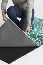 Load image into Gallery viewer, Monstera Teal Rug
