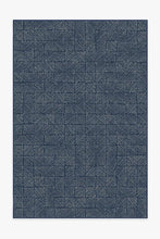 Load image into Gallery viewer, Outdoor Parquet Navy Rug
