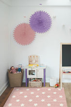 Load image into Gallery viewer, Polka Star Pink Rug
