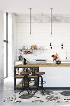 Load image into Gallery viewer, Pumpkin Black &amp; White Rug
