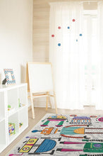 Load image into Gallery viewer, Robot Party Multicolor Rug
