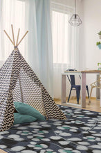 Load image into Gallery viewer, Rosette Blue Rug

