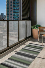 Load image into Gallery viewer, Outdoor Serape Stripe Green Rug
