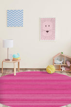 Load image into Gallery viewer, Solid Tonal Fuchsia Pink Rug
